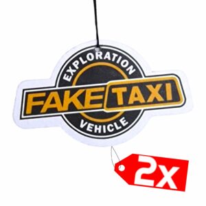 2x Fake Taxi Duftbaum/Lufterfrischer