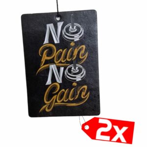 2x No Pain No Gain Duftbaum/Lufterfrischer
